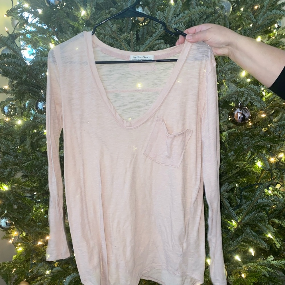 XS Free People We the Free Betty Long Sleeve